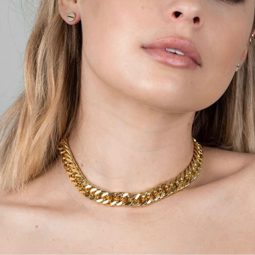 Uncommon James Gold Link Chain Necklace Adjustable - Picture 2 of 5